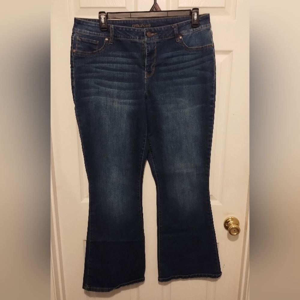 Maurices Women's Flared Jeans No Distressing